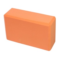Йога блок полумягкий (оранжевый) 223х150х76мм., из вспененного ЭВА E39131-8